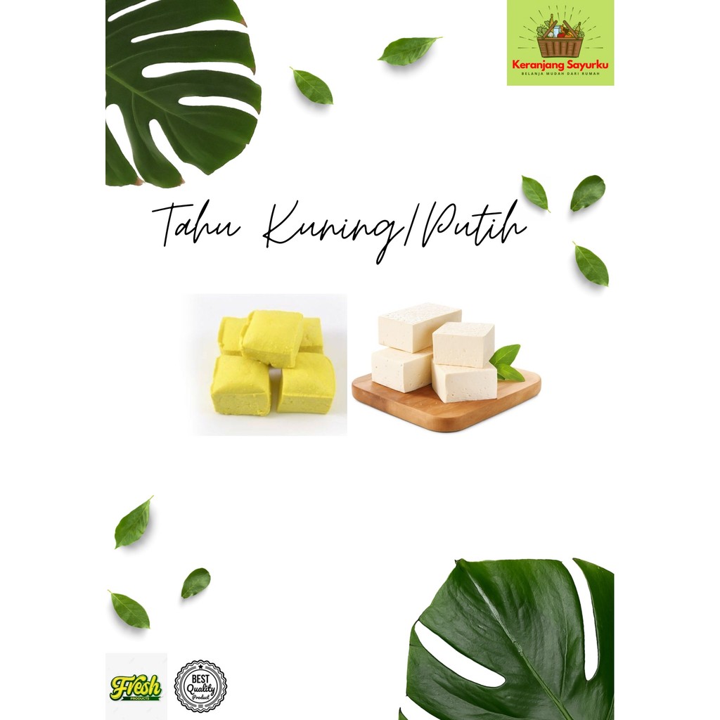 Tahu Putih / Kuning Mentah Segar 1 Bungkus