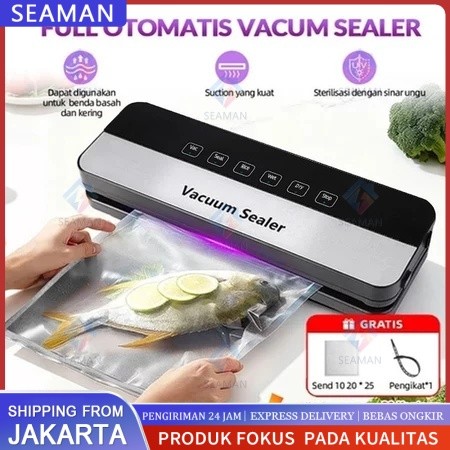 Alat Vakum Makanan Frozen Vacum Sealer Alat Vakum Makanan Basah Kering Frozen Food Seal Free 10 Kant