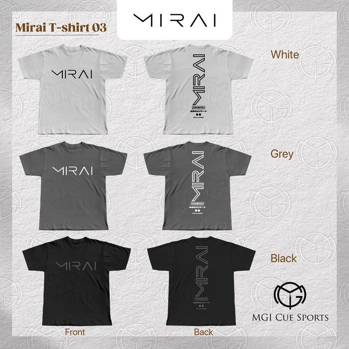 Mirai Billiard T-shirt 03 - Putih, XL