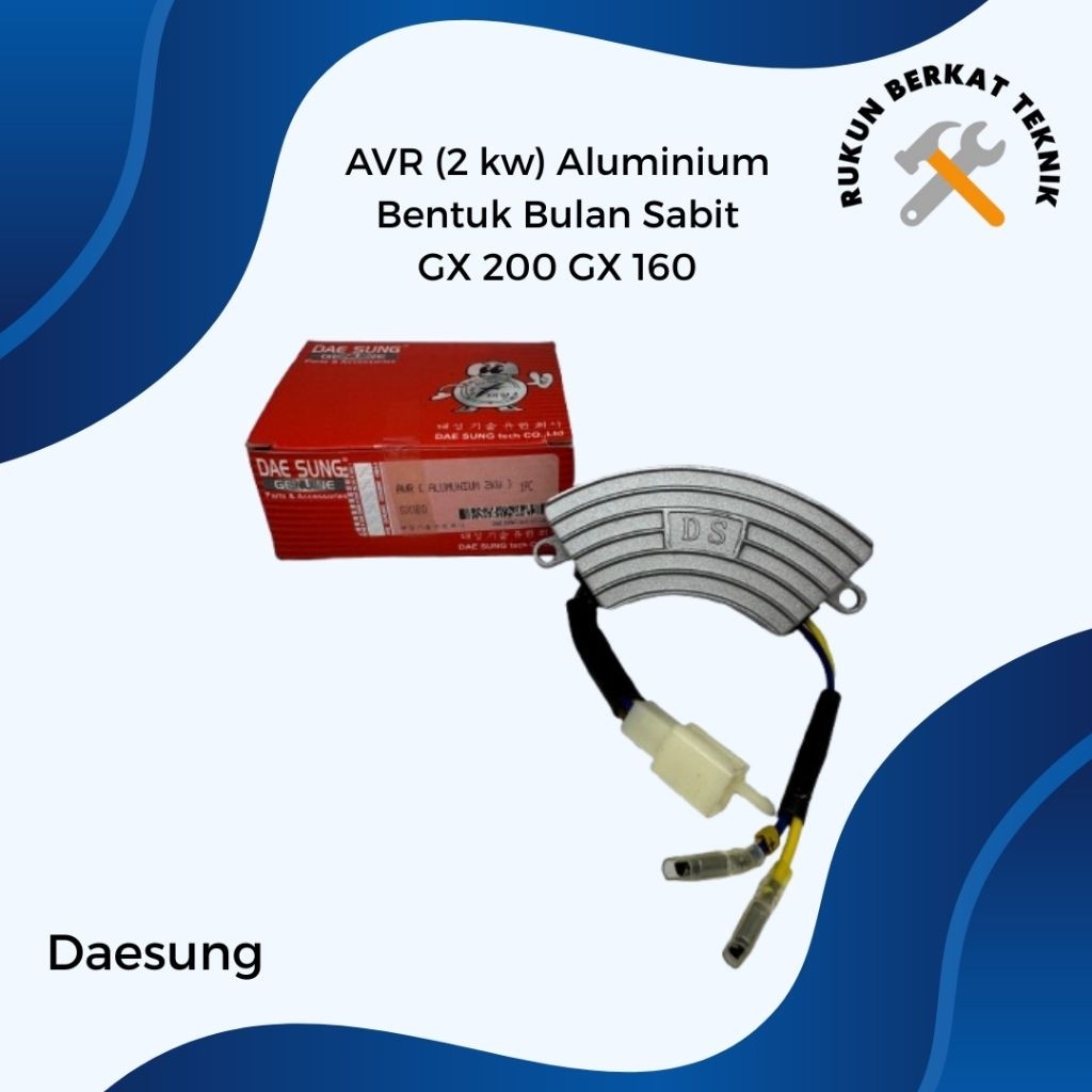 LEMUSHOP AVR 2000 Bentuk Bulan Sabit Aluminium GX 160 GX 200 Daesung