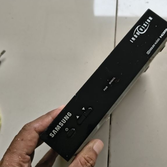 Samsung decoder indovision receiver tv set box kondisi rusak bekas