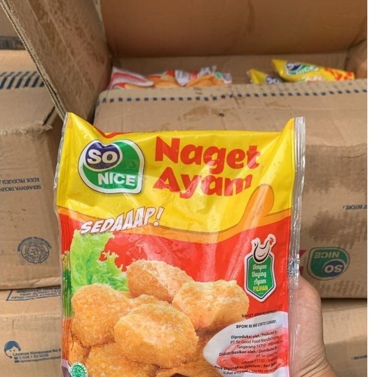 Nugget Ayam | Naget Ayam | Chicken Nugget So Nice | So Nice Nugget Ayam 250gr