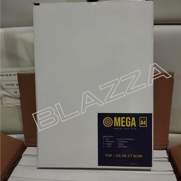 Paper Medical Imaging Inkjet Dry Film Radiologi Rontgen X-Ray Omega Blue ukuran A4