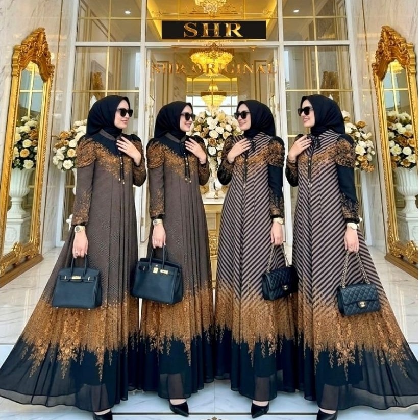 NEW READY MAXI DRESS RATU ULARRR CERUTY PRINTING BY SHR ORI