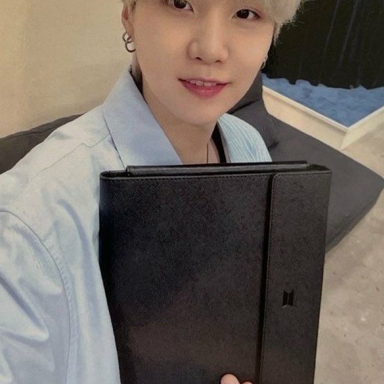 Artist-Made Collection by BTS Suga Blacknote Notebook OFFICIAL MERCH BTS Bighit Official Photocard S