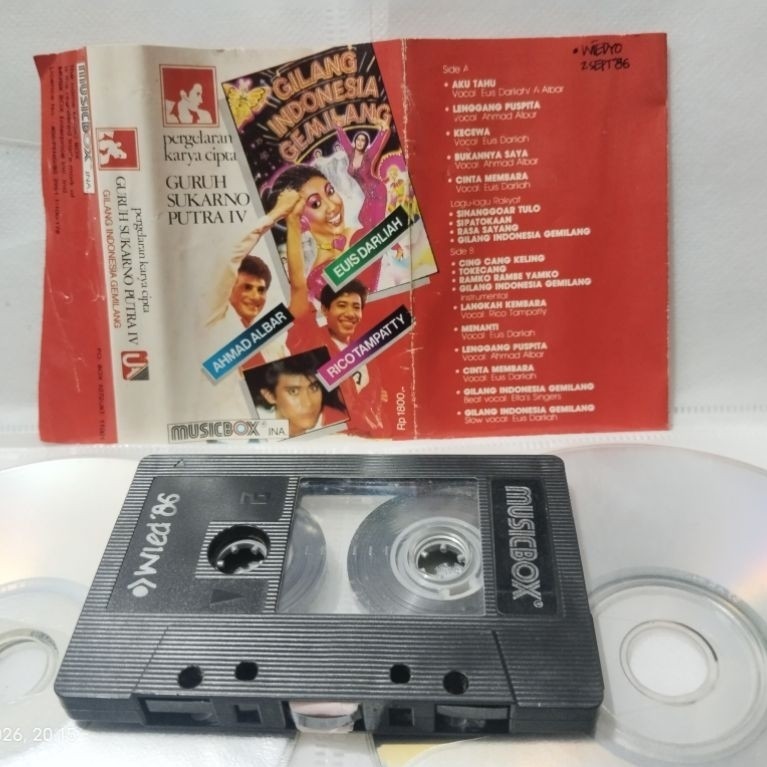 kaset pita pagelaran karya cipta guruh sukarno putra lV