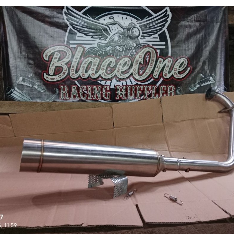 Knalpot japstyle Banneli stenlis fullset MP GL CB SCORPIO THUNDER BYSON ASTREA TIGER W175
