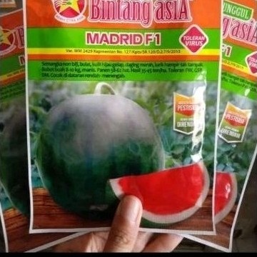 MADRID f1.bibit semangka non biji/benih semangka Non biji kemasan 20 gr