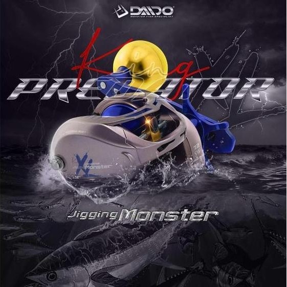 BEBAS ONGKIR - Daido - Reel King Predator Jigging Monster - Reel Pancing