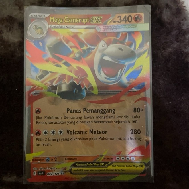 Pokemon TCG Mega Camerupt Ex RR 022/126