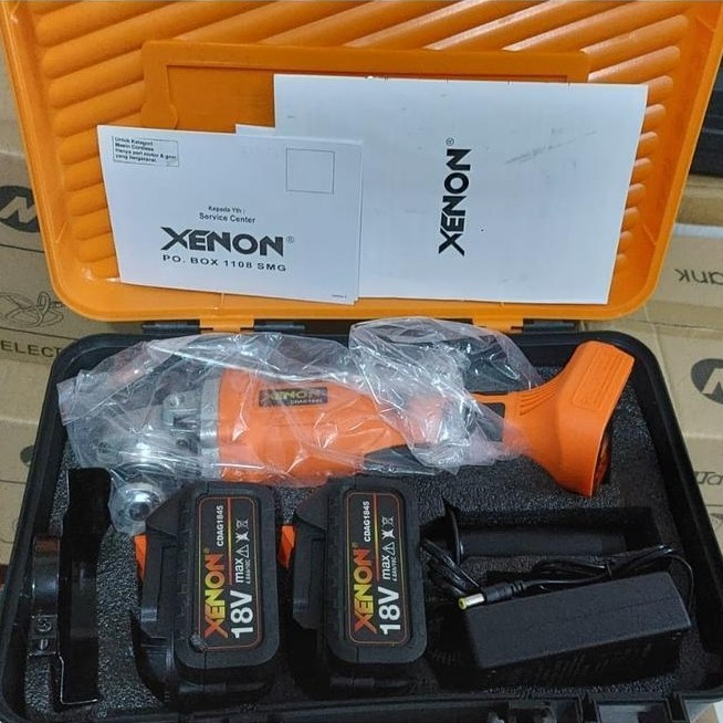 Ready XENON CDAG1845 Mesin Gerinda Cas Charger 18V Cordless Angle Grinder - XENON UNIT ONLY