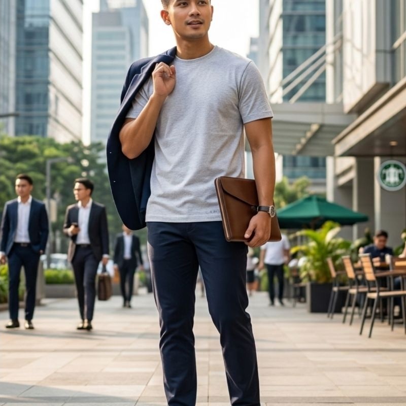 COLE KAOS OBLONG POLOS M.ABU DAN M. BIRU PRIA DEWASA FASHION ATASAN KEREN