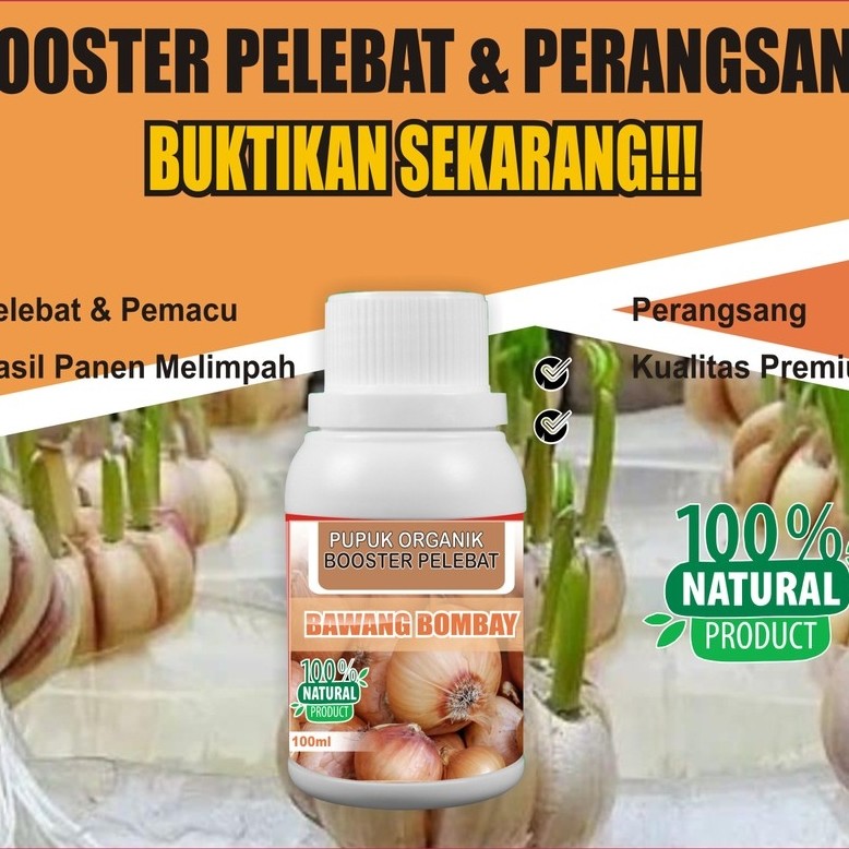 Pupuk Organik Cair BAWANG BOMBAY, 100ml POC KOMPOS Booster BAWANG BOMBAY pemacu tumbuh hormon organi