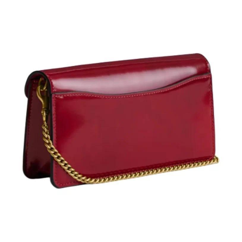 COACH Tabby Leather Shoulder Bag, Crossbody Bag Small Women's Red CW554-B4RB