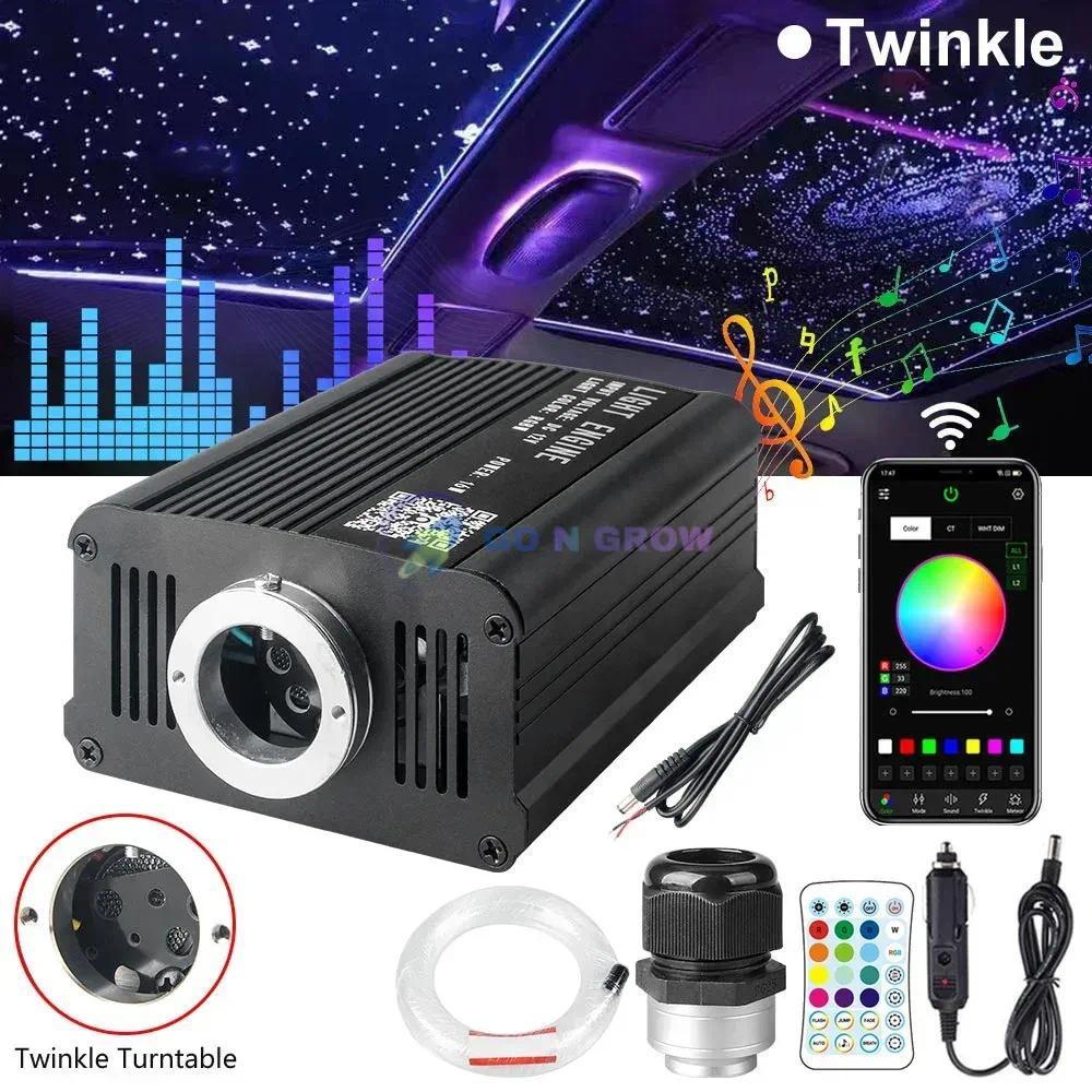 Lampu Fiber Optik 16W LED RGB Fiber Optic Light Engine Lampu Plafon Hias Bintang
