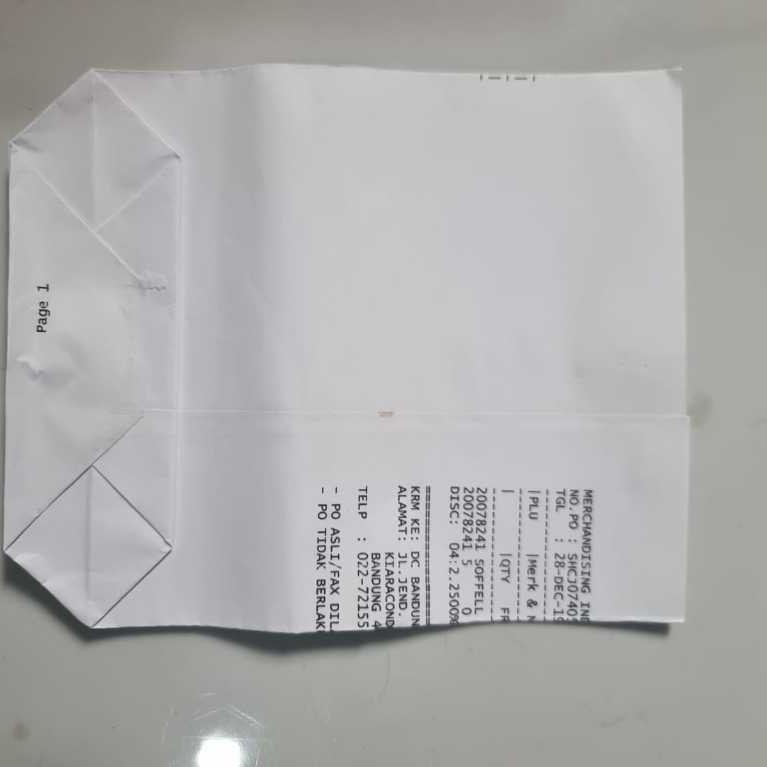 Kertas Gorengan besar 25x20x4 cm, polos di dalam ,Kertas Snack, Kertas, Kantong Gorengan, Kertas Kan
