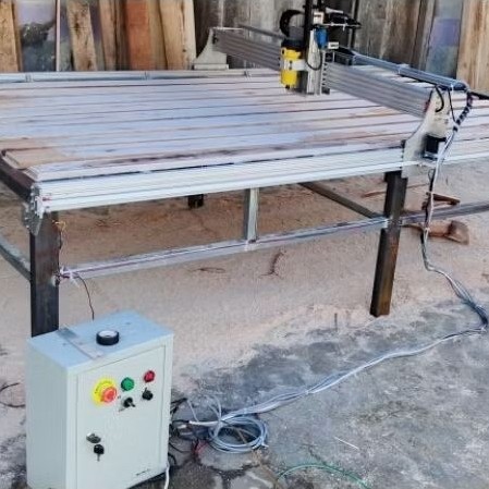 GANTRI SET CNC ROUTER 120X240 FULL ALUMUNIUM