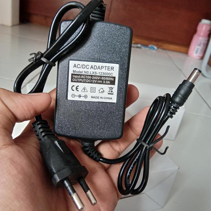 Adaptor 12V 3A + jack DC