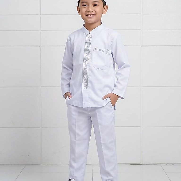 KOKO PUTIH PREMIUM A&J//KOKO TOYOBO BORDIER //KOKO PUTIH LENGAN PANJANG A&J