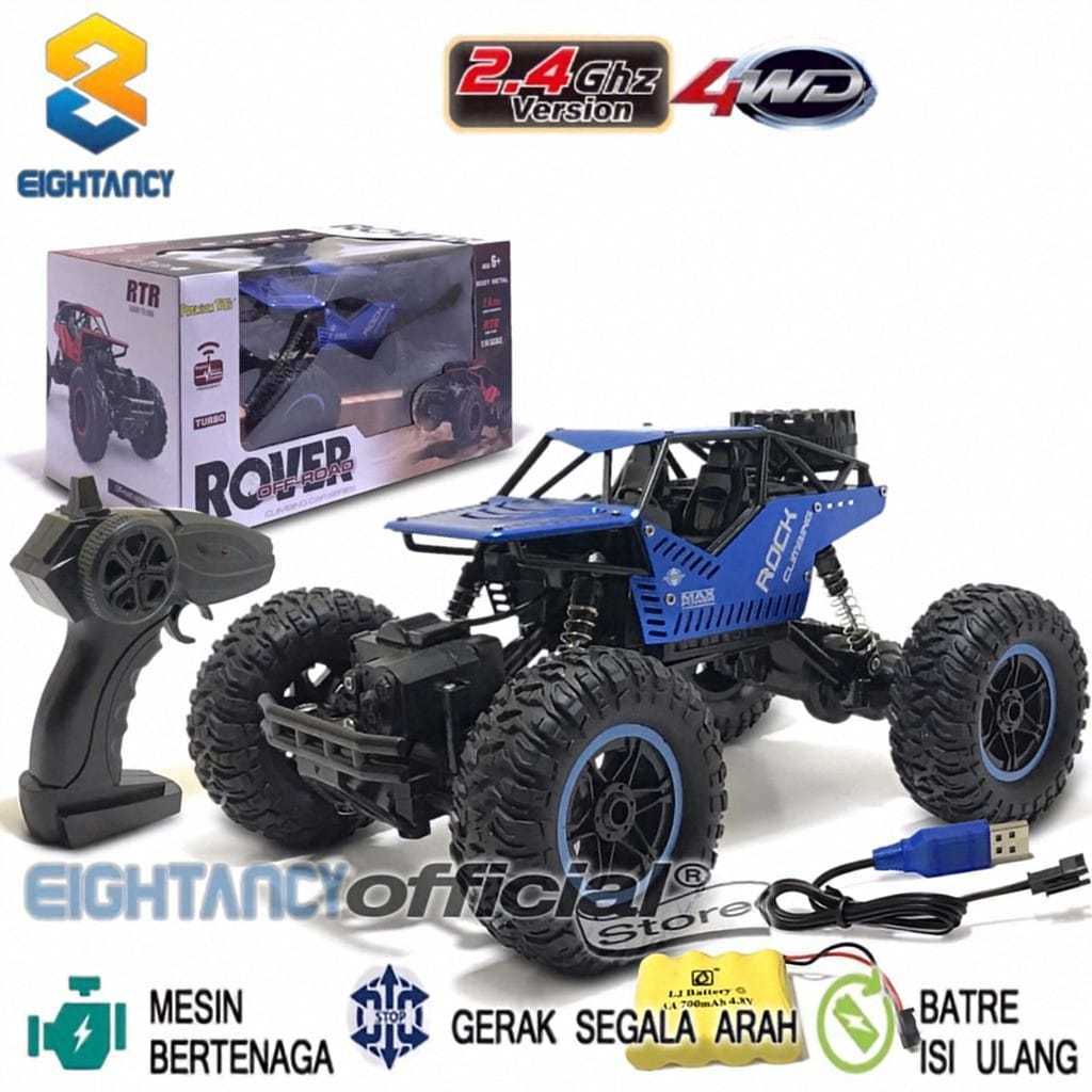 promo toko 8T RC Car Pr17441 Mobil Remote Control Offroad Rover  2.4GHz 4WD 4CH Climbing Quick Drive