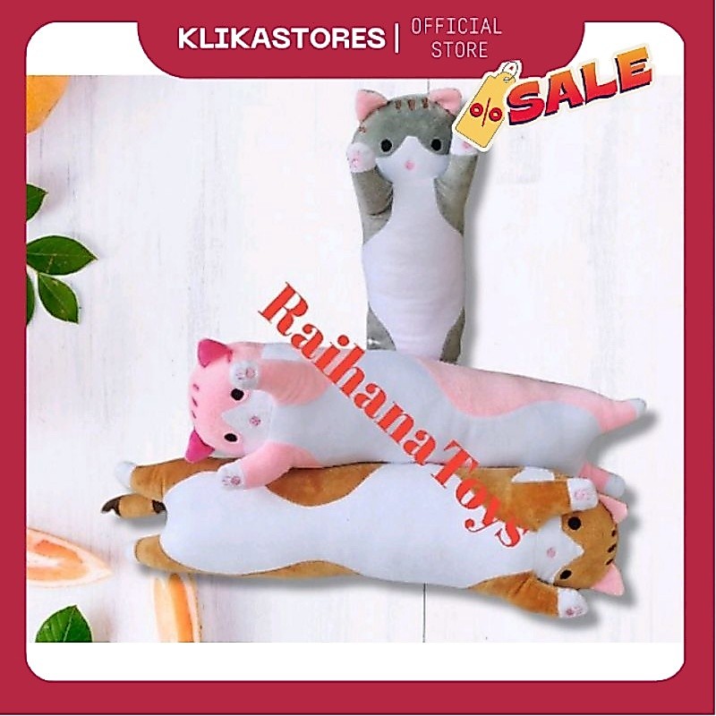 guling kucing panjang/Bantal guling kucing/boneka kucing murah FS