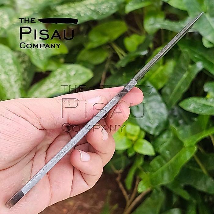 Ready Stock - Pisau Bleng Import Damascus Tempa Asli Pisau Handmade Damascus Blank Blade - Pola