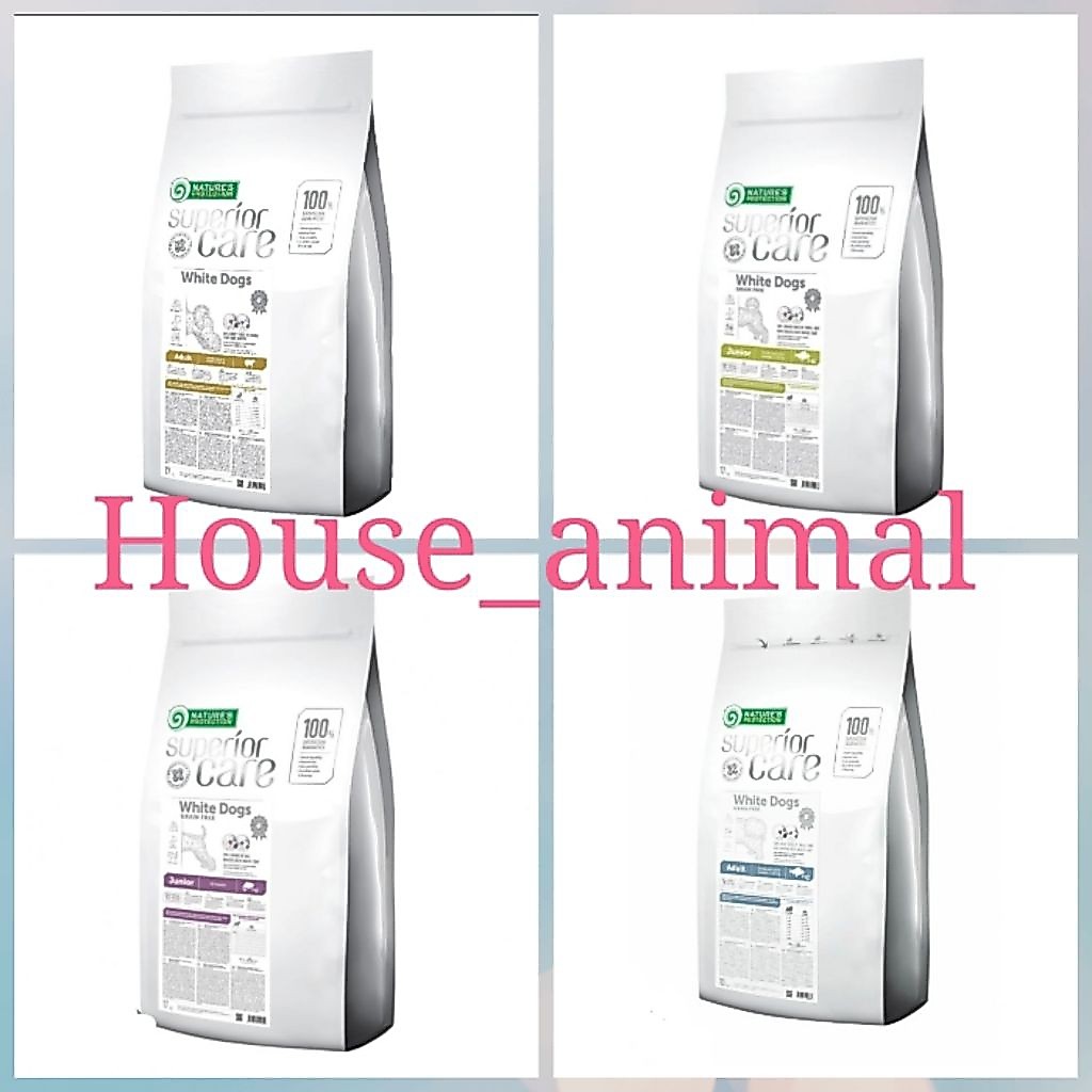 Natures Protection White Dog Superior Care Makanan Anjing / Dogfood For Adult / Junior 17kg