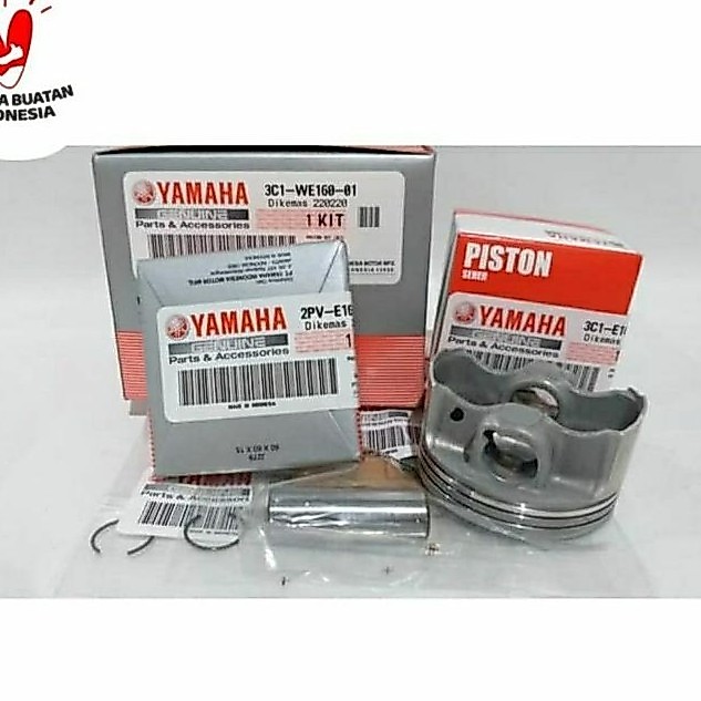 Seher Ring Piston Kit Vixion Asli Ori Original Yamaha 3C1 We160 00