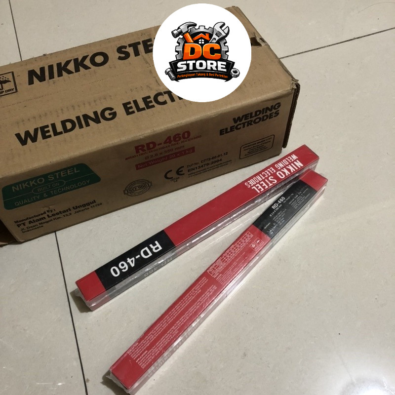 KAWAT LAS RD 460 2.6 MM [1KG] PAKAN LAS RD 460 ELEKTRODA LAS LISTRIK RD 460 NIKKO STEEL ECER