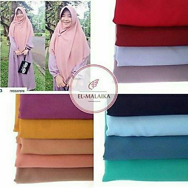 Hijab Segi Empat Syari Bahan Wolfis Polos Jumbo Premium 150 x 150 cm