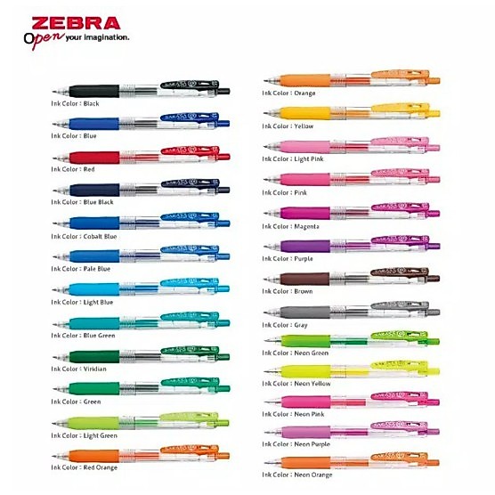 Pulpen Zebra Sarasa 0.5 / Zebra Sarasa Clip