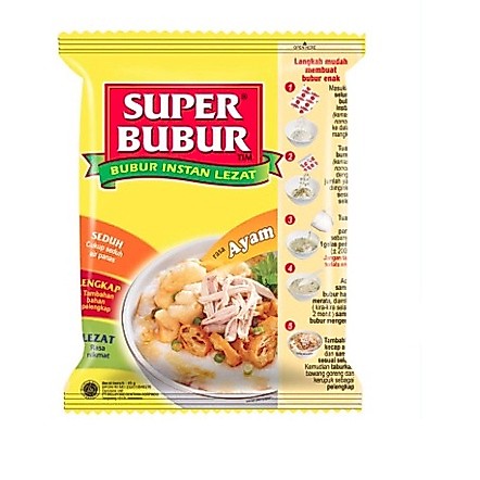 Super Bubur Ayam Bubur Instan 45gr HALAL