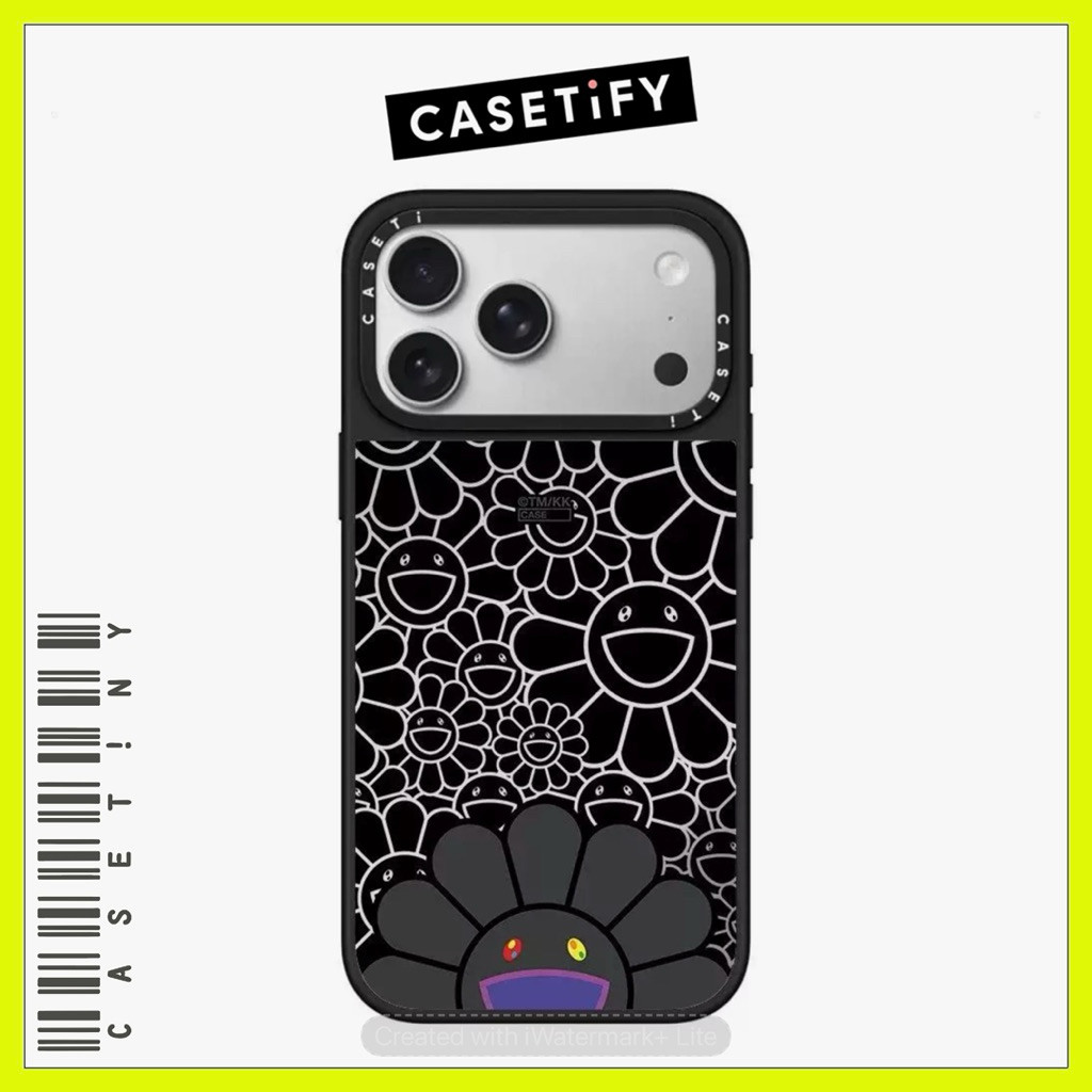 CASETFY CASING HP PREMIUM CASE TAKASHI MURAKAMI SUNFLOWER FOR IPHONE 14PLUS 15 15PLUS 15PRO 15PROMAX