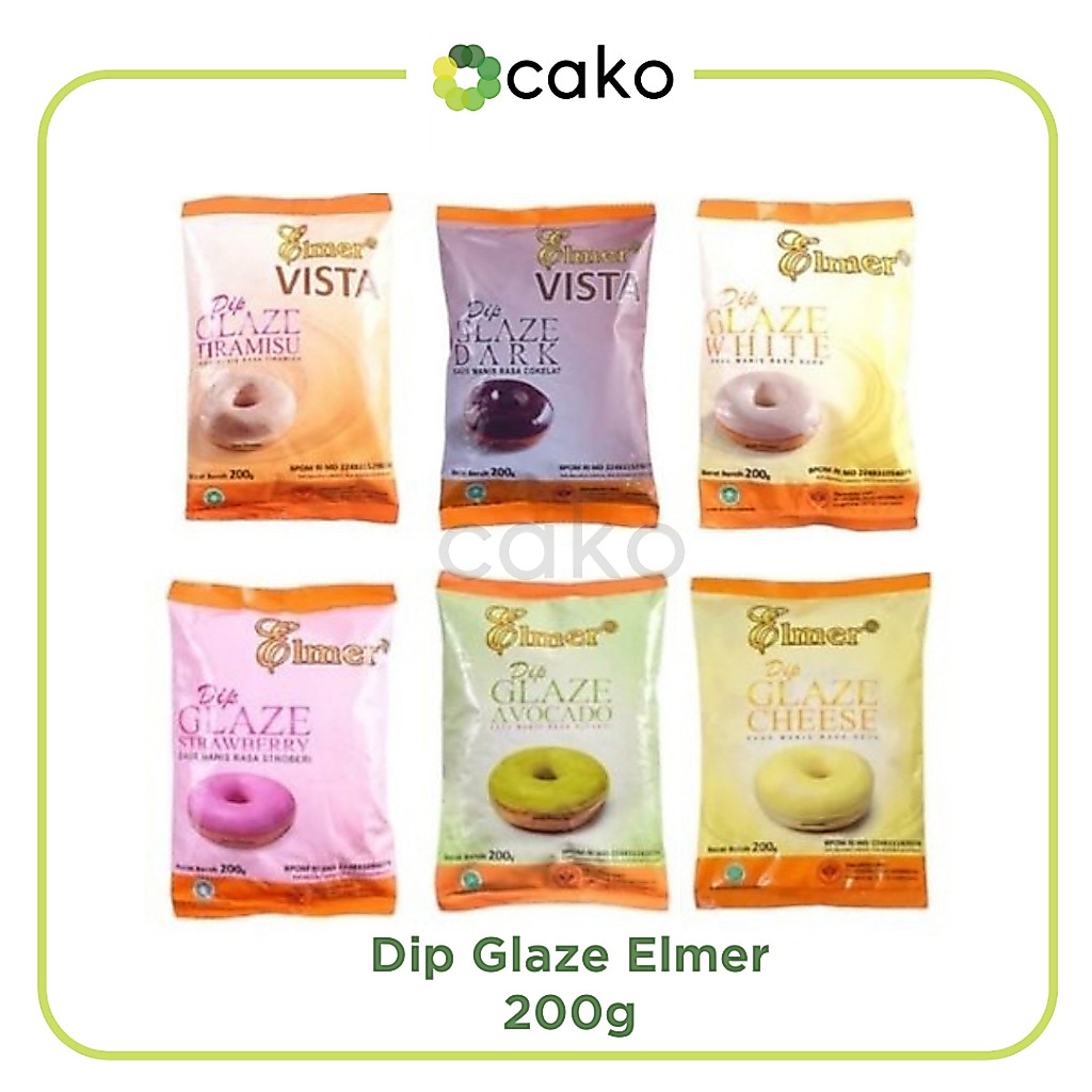 Dip Glaze Elmer 200gr / Topping Donat / Glaze Elmer
