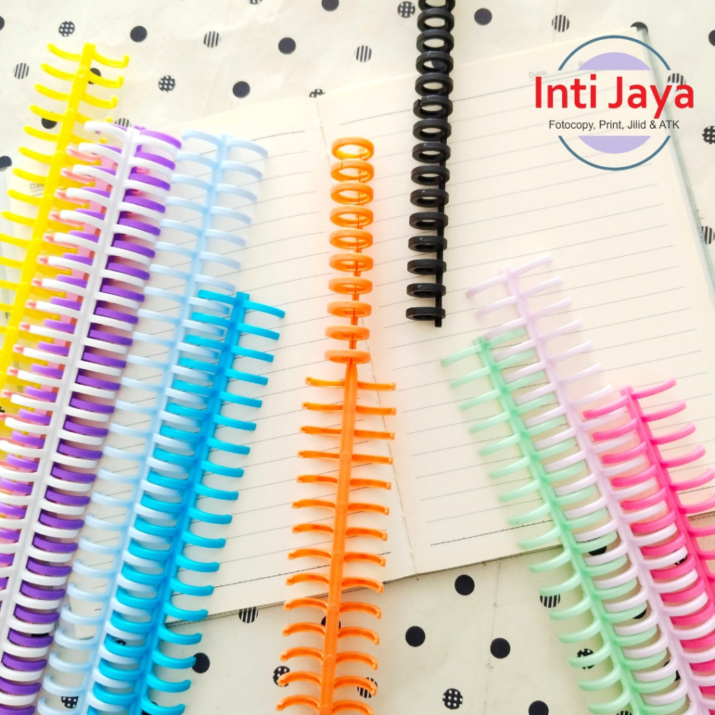 Ring Binder Spiral Binding Spiral Plastik Warna