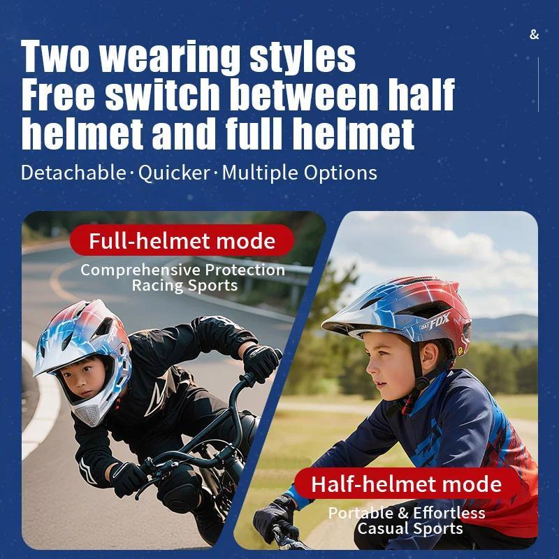 BATFOX ild Bicycle helmet mtb Detaable kids full face helmet for ildren motorcycle casco bicicleta m