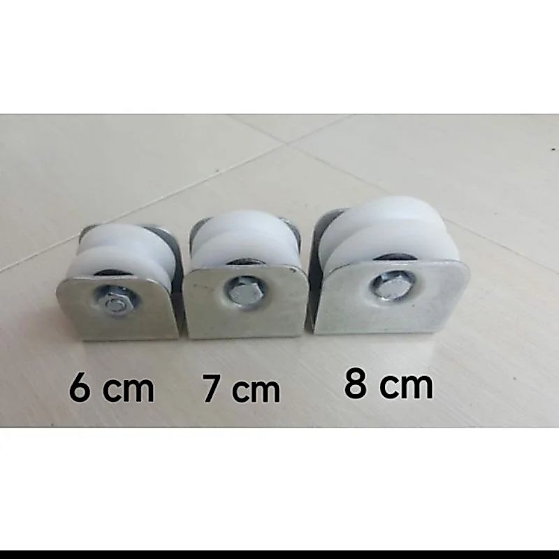 Roda pintu pagar nilon 6 cm 7 cm 8 cm/Roda pintu gerbang nilon