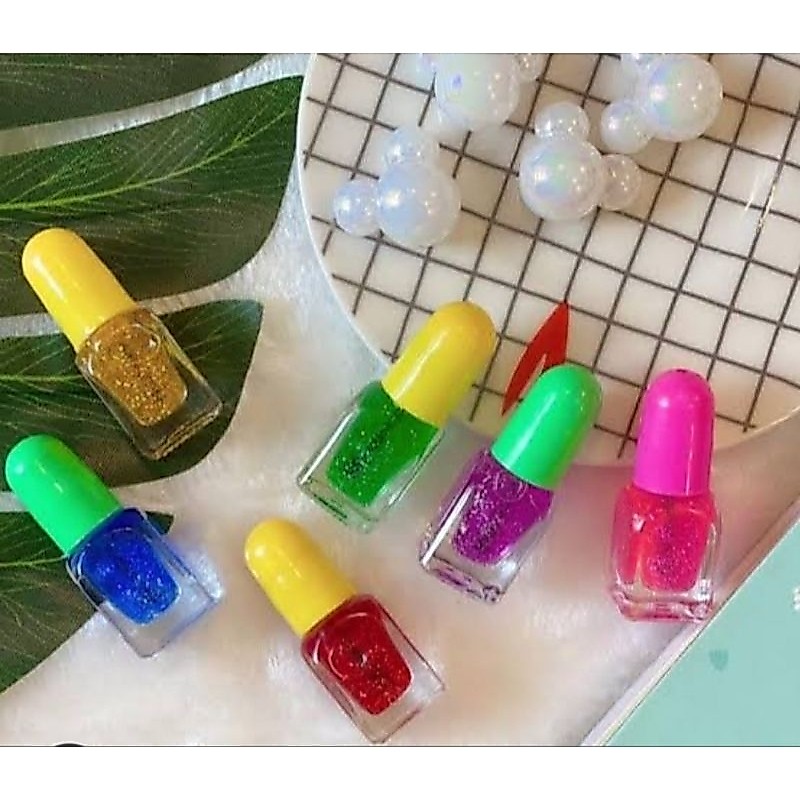 Kutek kuku Glitter mainan anak perempuan botol kecil