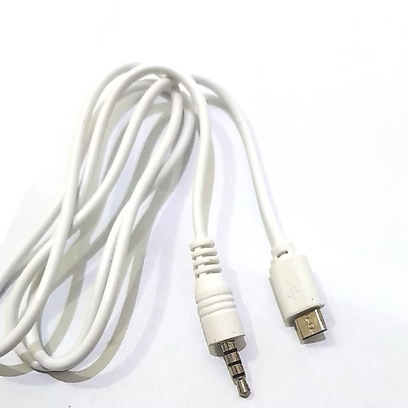 Kabel Micro USB to Jack AUX 3.5mm Untuk Sound Card V8 V8s V8 Plus V9 Taffstudio