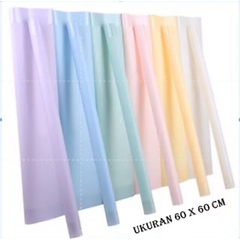 kertas cellophane garis tebal | kertas buket anti air 60x60