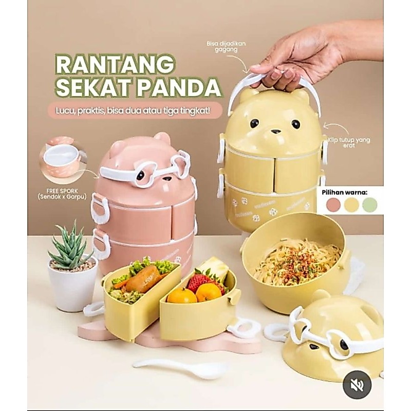 RANTANG SEKAT PANDA LOVENIA/RANTANG SUSUN 3 DAN 4 CANTIK