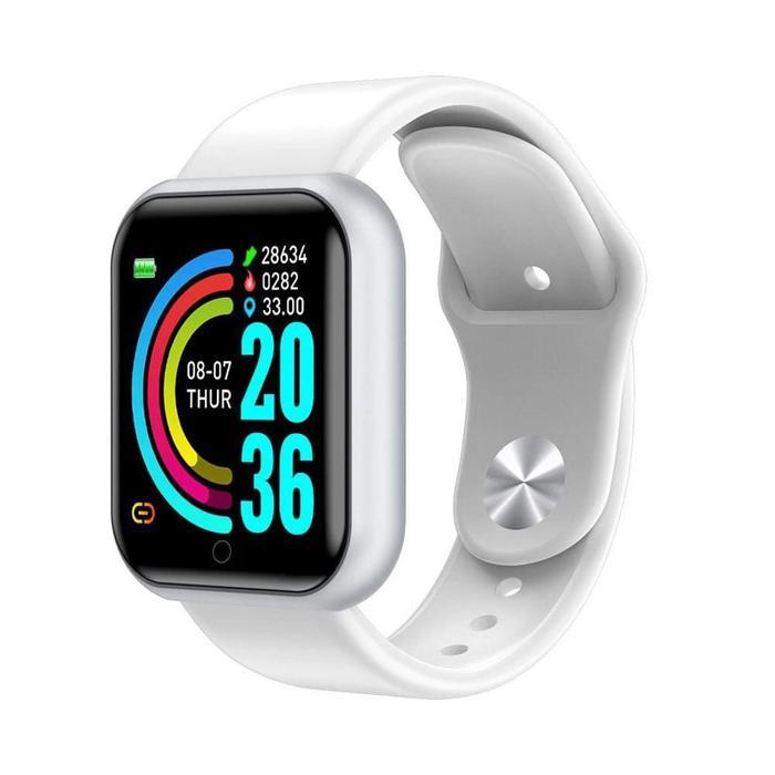 JAM TANGAN ANAK PEREMPUAN LAKI LAKI SMARTWATCH HP ANDROID ANTI AIR - Putih