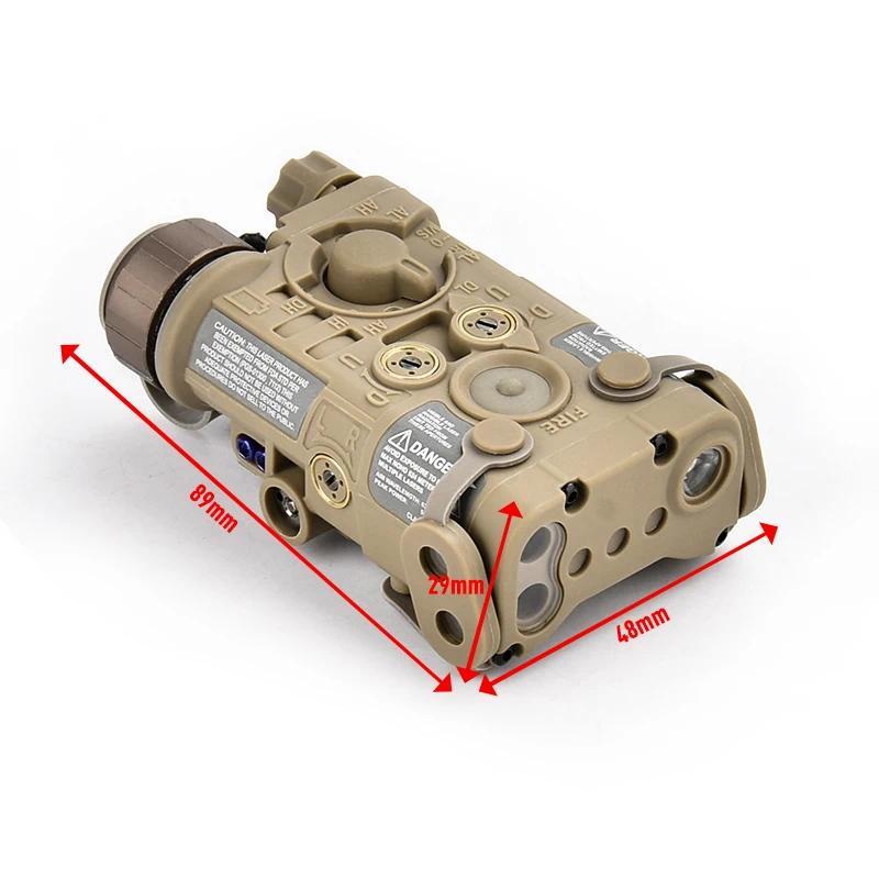 WADSN L3 NGAL Tactical Laser Flashlight Red Green IR Aim Ray Red Dot Sight Battery Box  Gear  Lamp F