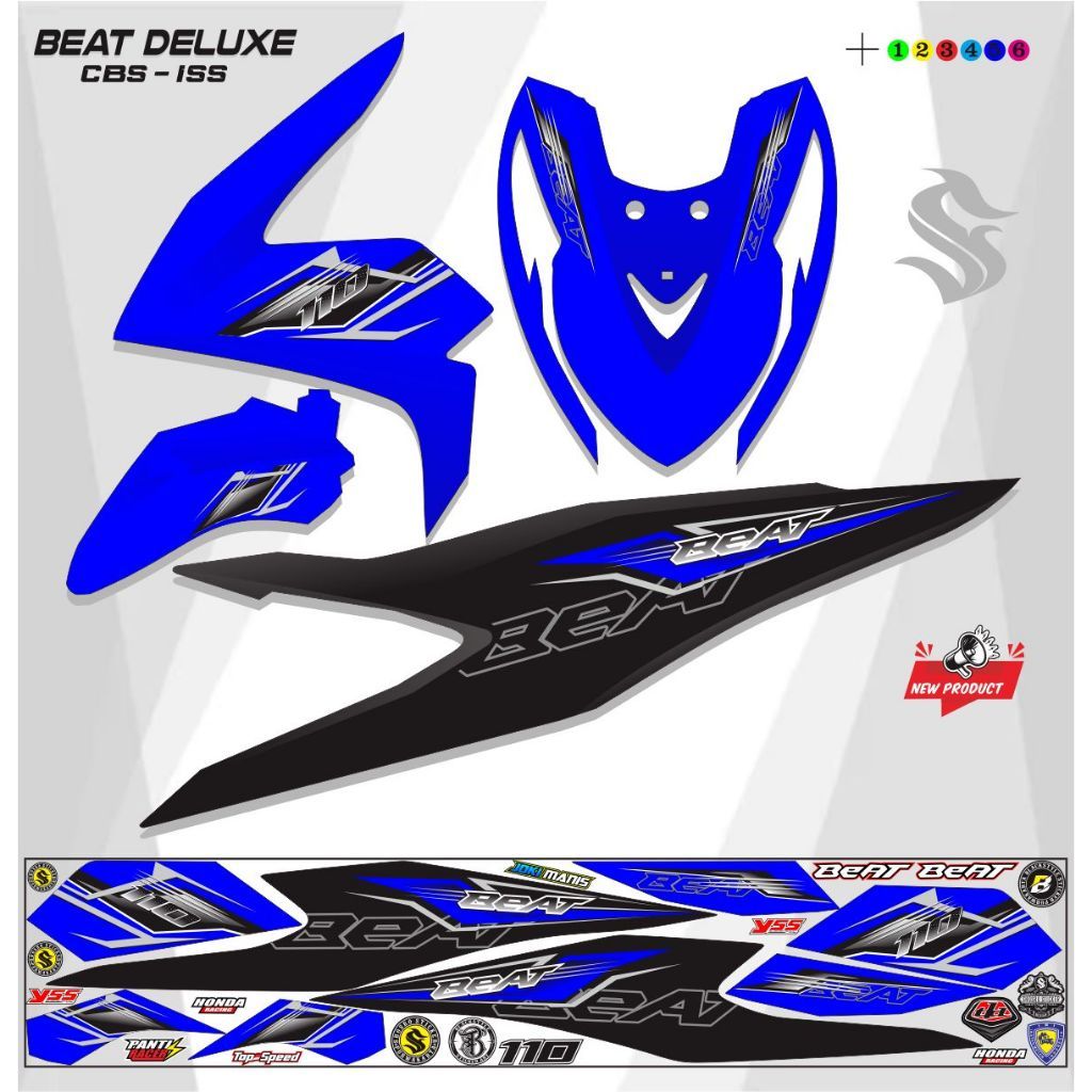 VARIASI LIS MOTIF STIKER VARIASI BEAT DELUXE / STRIPING BEAT 2020/2022