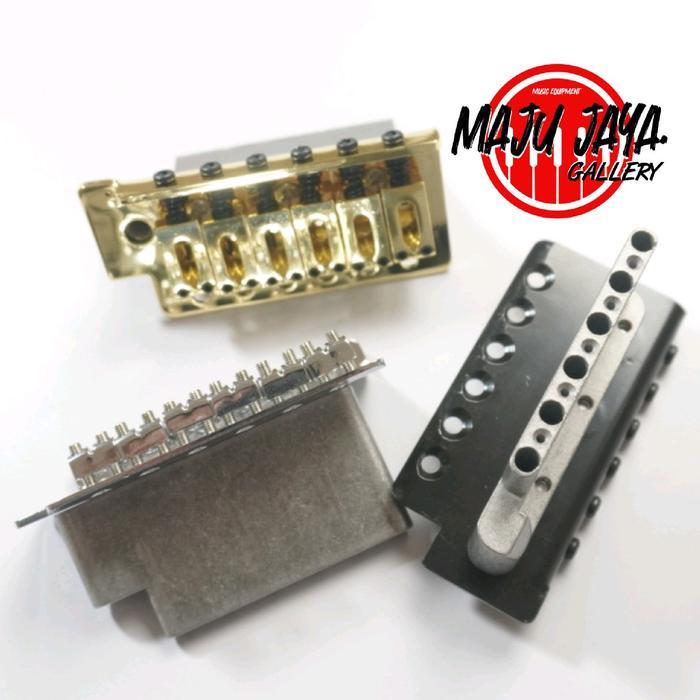 Ready ￼tremolo saddle sadel bridge gitar elektrik stratocaster semi updown fender - 1 set chrome