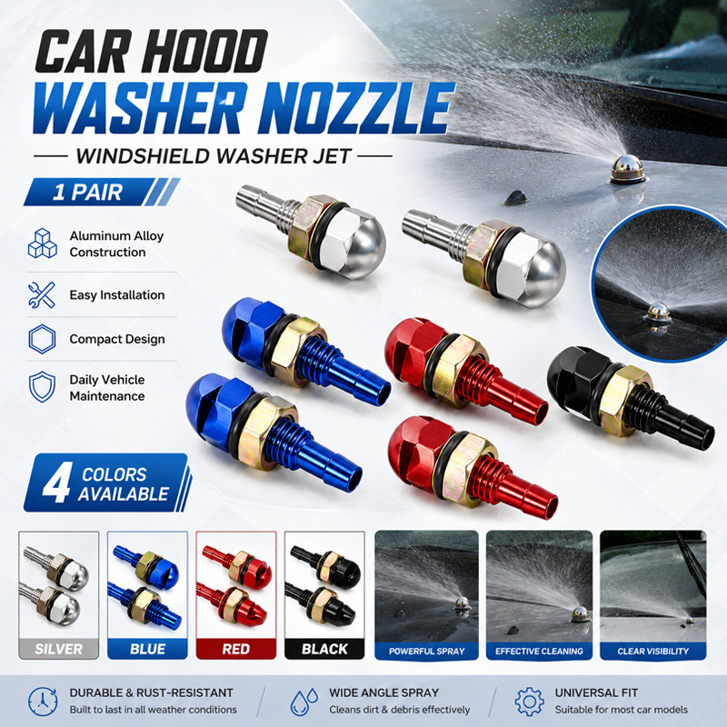 Nozzle Air Wiper Kaca Mobil Aluminium 2 PCS - Nozel Wiper Mobil / Wiper Mobil / Penyemprot Air Kaca 