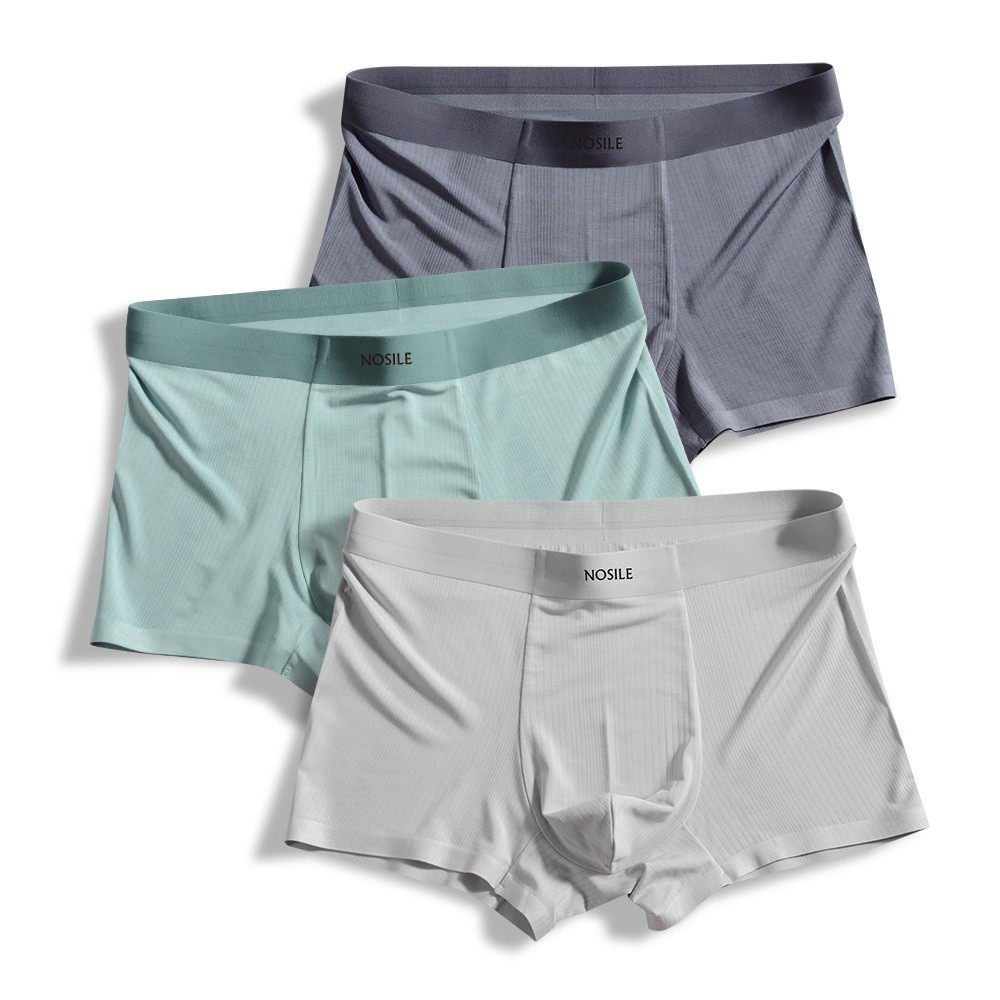 3PCS Nosile Underwear Seamless Modal Soft Breathable | Celana Dalam Pria Modal