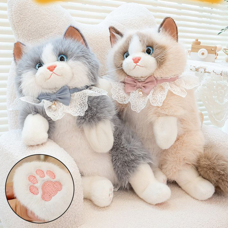 Tas Ransel Boneka Kucing Simulasi Lucu / Tas Ransel Plush Boneka/Tas Import Korea