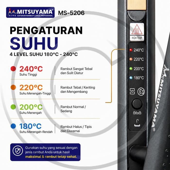 MS-5206 / Catokan 2in1 Pelurus dan Pengeriting Rambut / Mitsuyama / Young / Y-999 / Keiko-929 - CO -