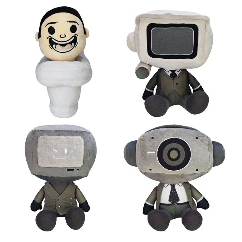 TERLARIS Produk Baru Skibidi Toilet Mystery Plush Boneka Pria Toilet Pria Pengawas Mainan Plush KNEH